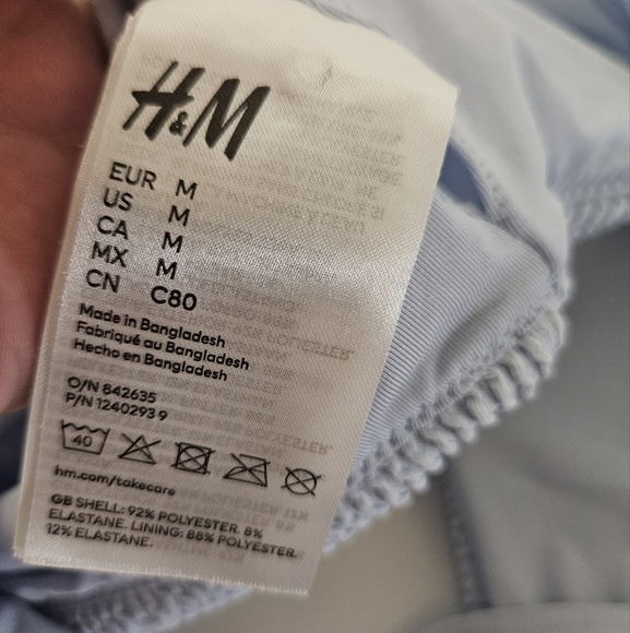 H&M Baby Blue Bikini Top! - Picture 2 of 4